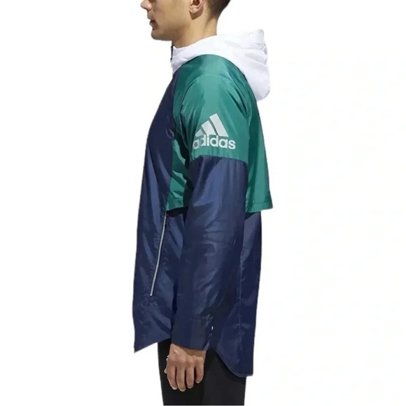Adidas Men's ID Athletics Woven Shell Jacket, Blue. Green. Size Large. NWT’s - Picture 2 of 11